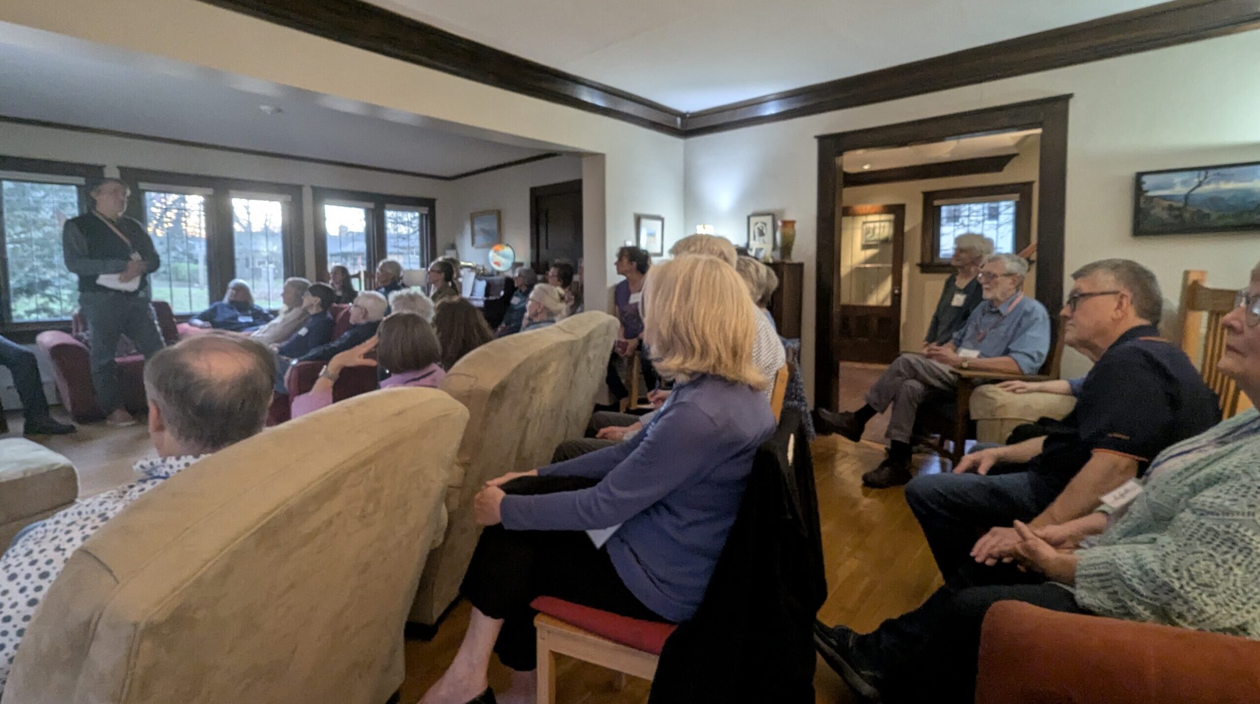 people listening to a Cosmopolitan presentation